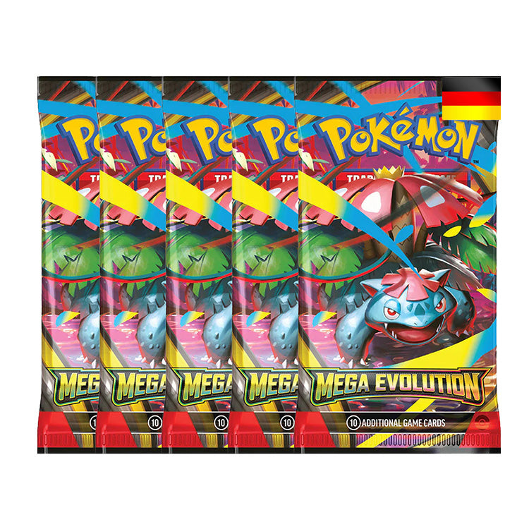 Pokemon Mega Evolution 5 Boosterpacks DE