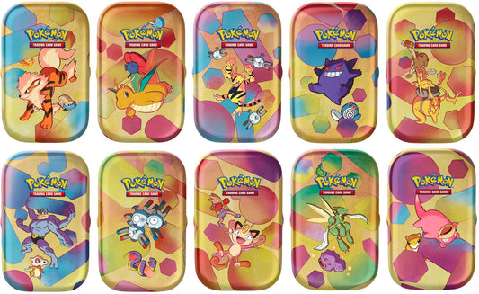 Pokemon Tin 151 EN Bundle (10x verschiedene Tin)