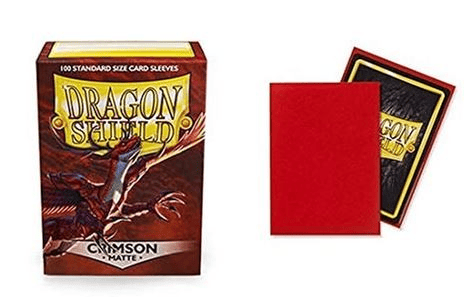 Dragon Shield Crimson Standard Matte Sleeves - 100ct