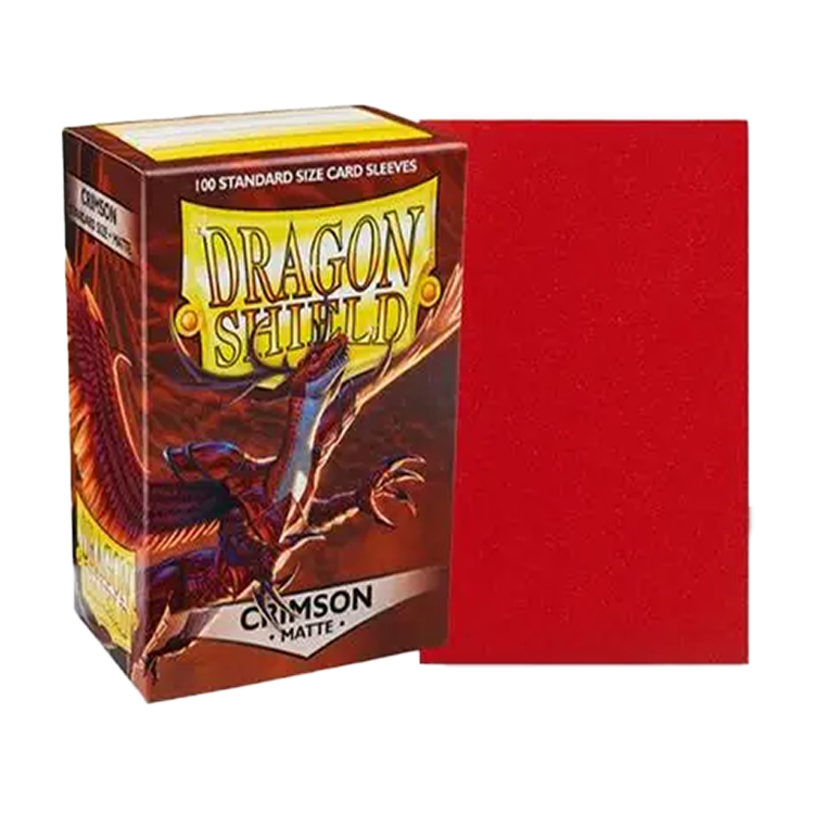 Dragon Shield Crimson Standard Matte Sleeves (100ct)