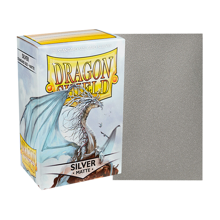 Dragon Shield Sleeves Matte Silver (100ct)