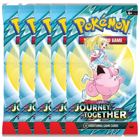 Pokemon Journey Together 5 Boosterpacks EN