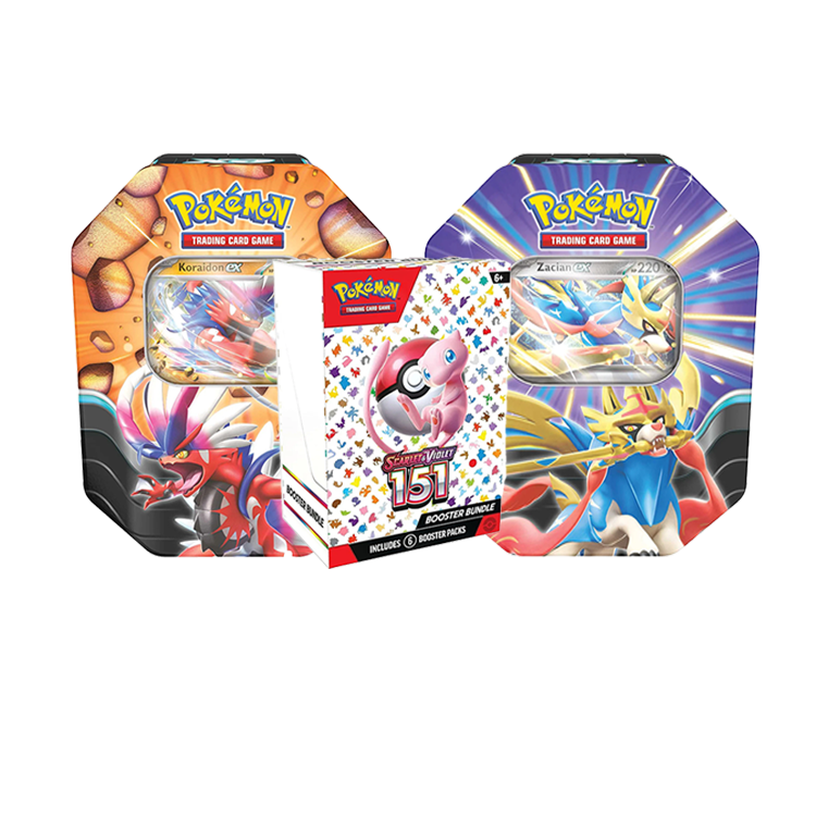Pokemon Specials: 1 Booster Bundle + 2 Tins