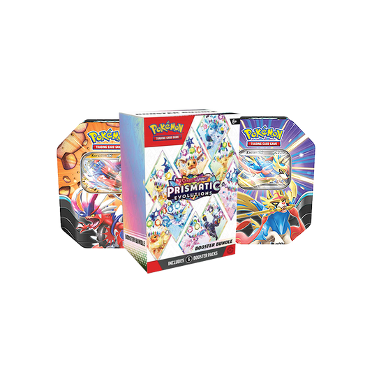 Pokemon Specials: 1 Booster Bundle + 2 Tins
