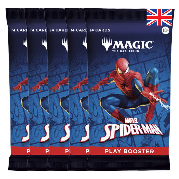 MTG: Marvel Spiderman Play Booster 5 Boosterpacks EN