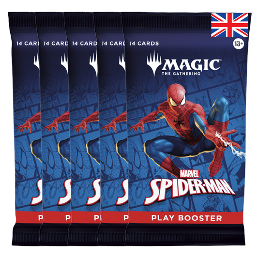 MTG: Marvel Spiderman Play Booster 5 Boosterpacks EN