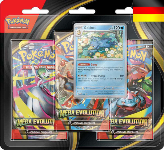 Pokemon Mega Evolution 3er Boosterpack Blister DE (zufälliges Blister)