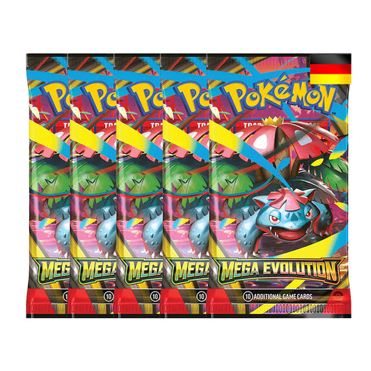 Pokemon Mega Evolution 5 Boosterpacks DE