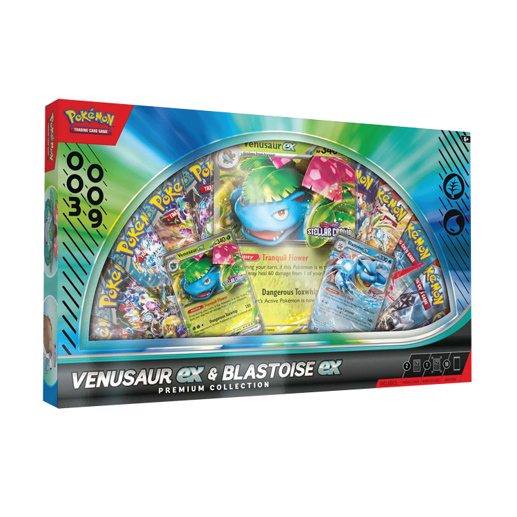 Pokémon Venusaur Blastoise ex Premium Collection