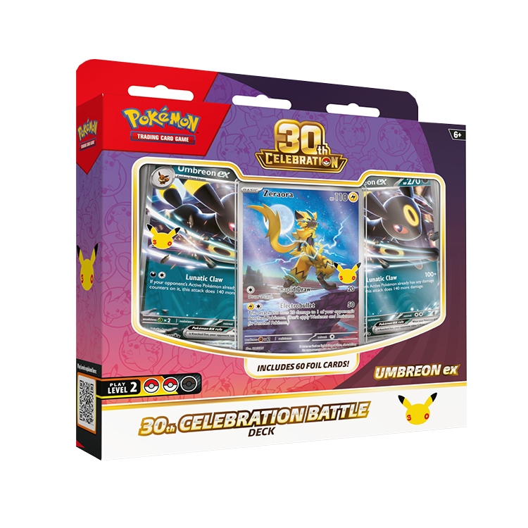 VORBESTELLUNG Pokémon 30th Celebration Battle Deck Espeon ex / Umbreon ex