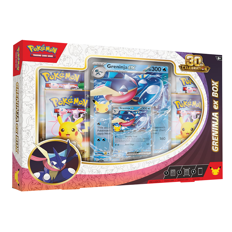 VORBESTELLUNG  Pokémon 30th Celebration Greninja ex Box