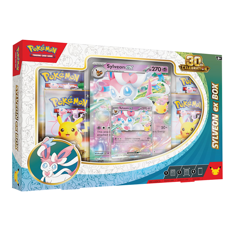 Pokémon 30th Celebration Sylveon ex Box